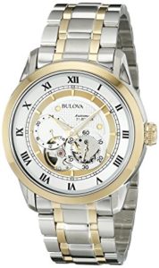 Bulova Mens 98A123 BVA-SERIES Two-Tone Stainless Steel Automatic Bracelet Watch